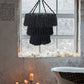 Macrame Soft Chandelier - Black - Luna Panther