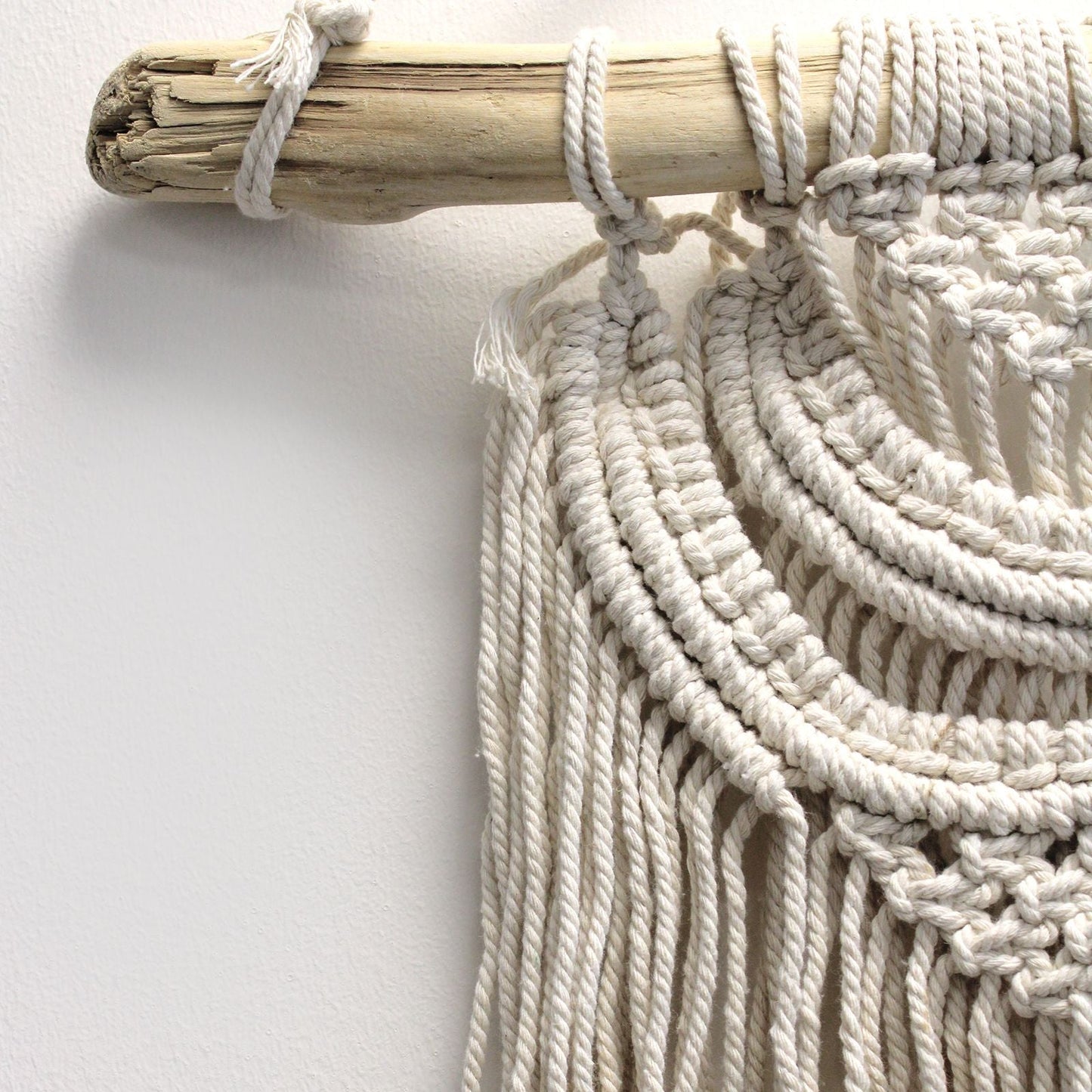 Macrame Wall Hanging - Two Waves - Luna Panther