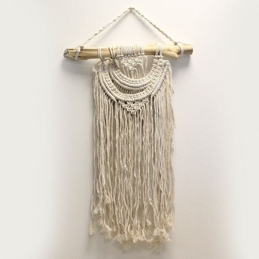 Macrame Wall Hanging - Two Waves - Luna Panther alternate view