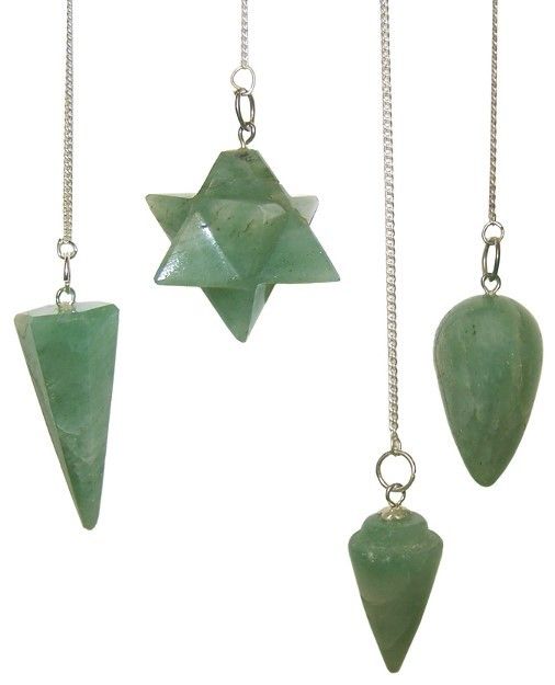 Polished Magic Pendulum - Green Aventurine featuring green tone with subtle sparkle - Luna Panther