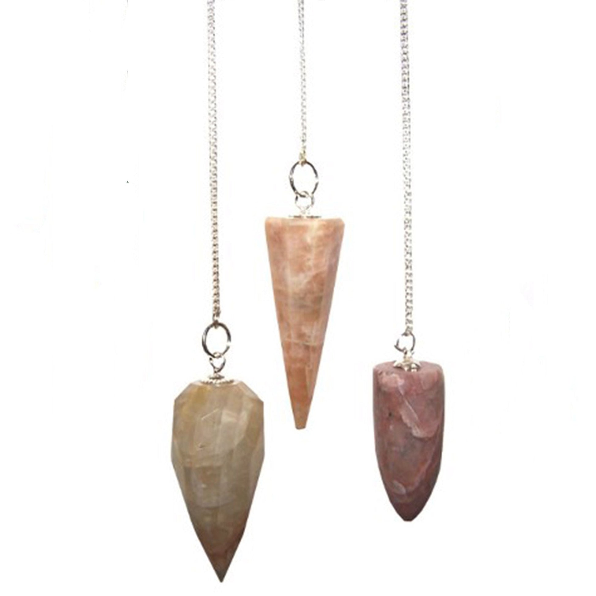 Polished Magic Pendulum - Moon Stone featuring natural patterning and unique variations - Luna Panther