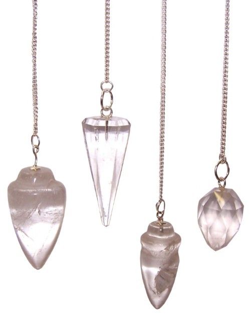 Polished Magic Pendulum - Rock Quartz featuring natural patterning and unique variations - Luna Panther