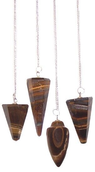 Polished Magic Pendulum - Tiger Eye featuring natural patterning and unique variations - Luna Panther