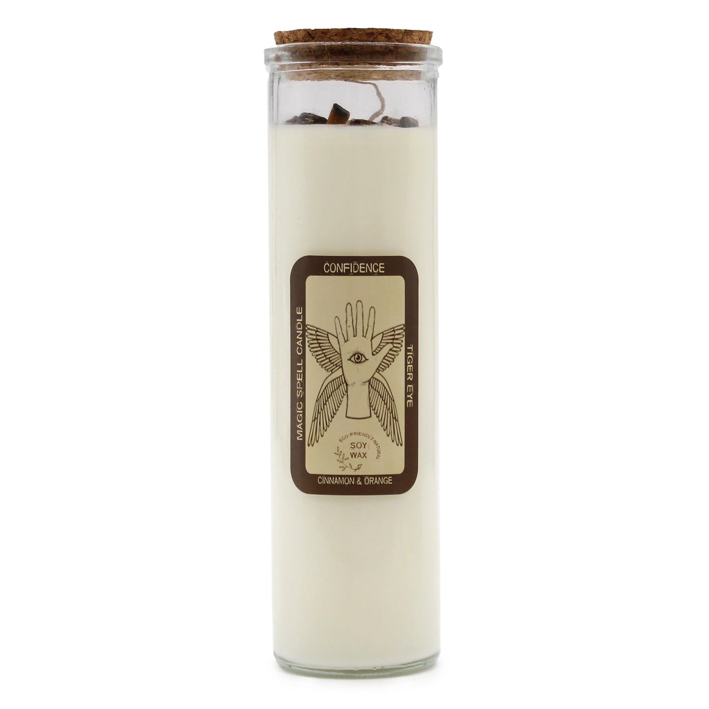 Polished Magic Spell Candle - Confidence featuring natural patterning and unique variations - Luna Panther