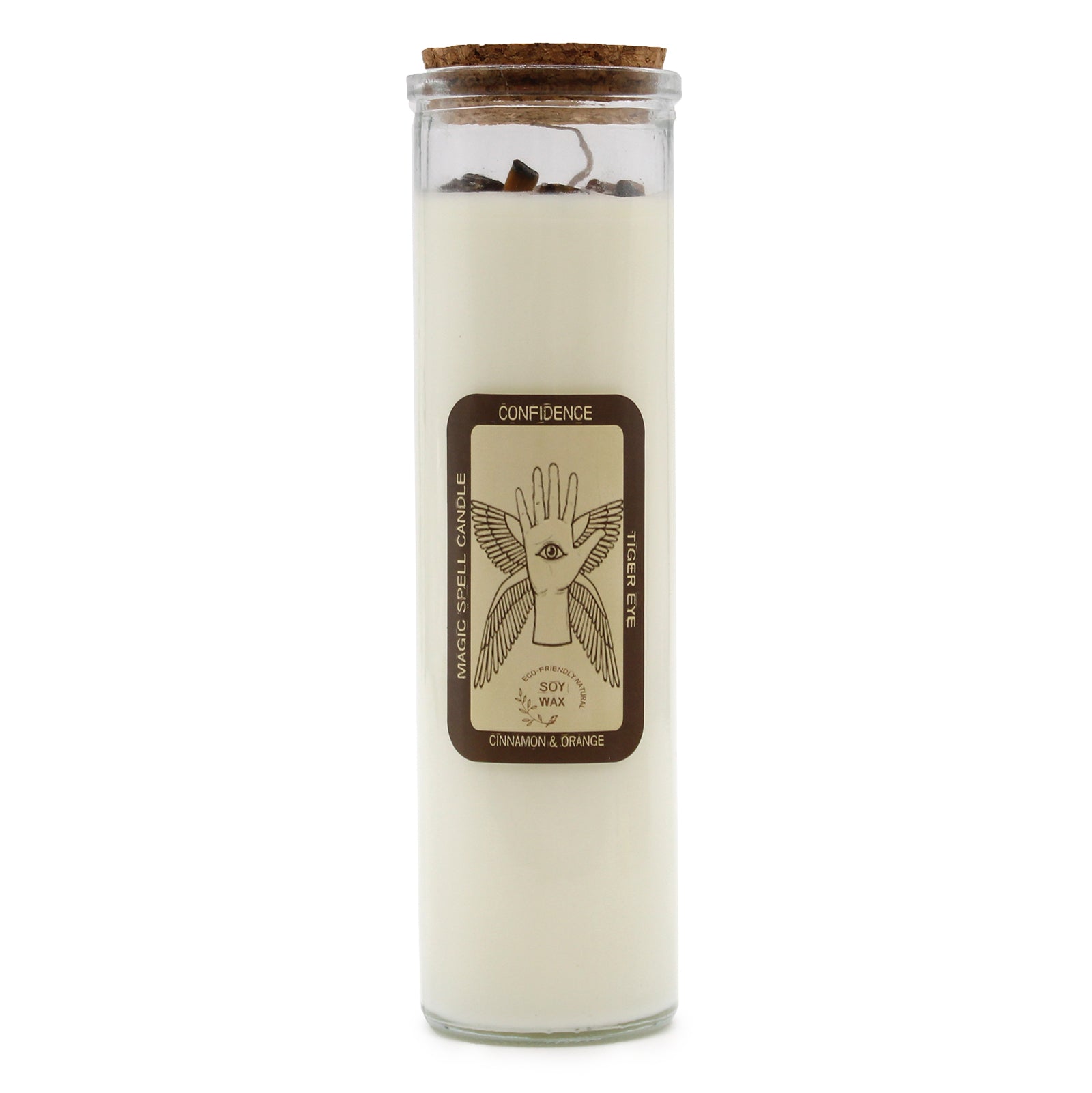 Polished Magic Spell Candle - Confidence featuring natural patterning and unique variations - Luna Panther