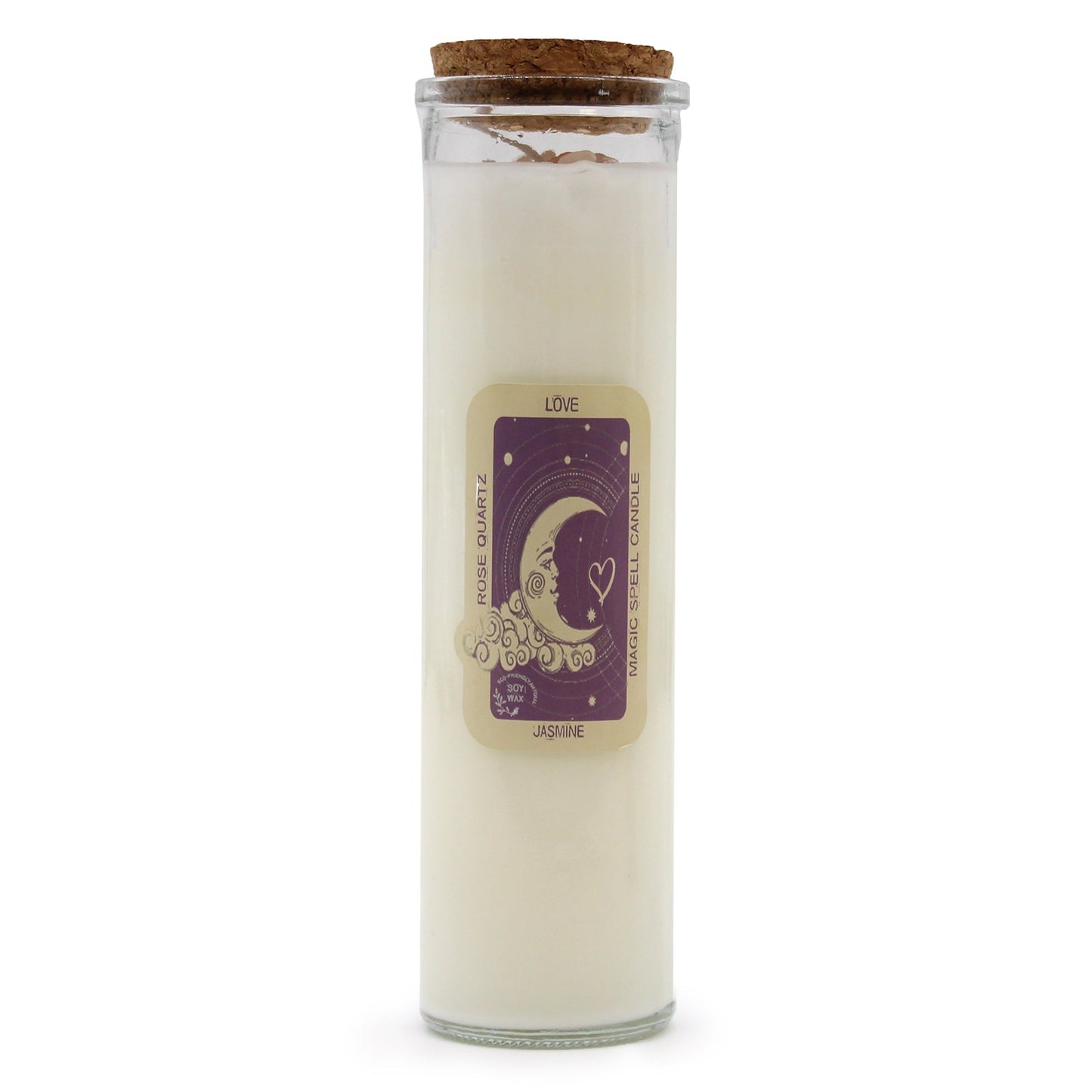 Polished Magic Spell Candle - Love featuring natural patterning and unique variations - Luna Panther
