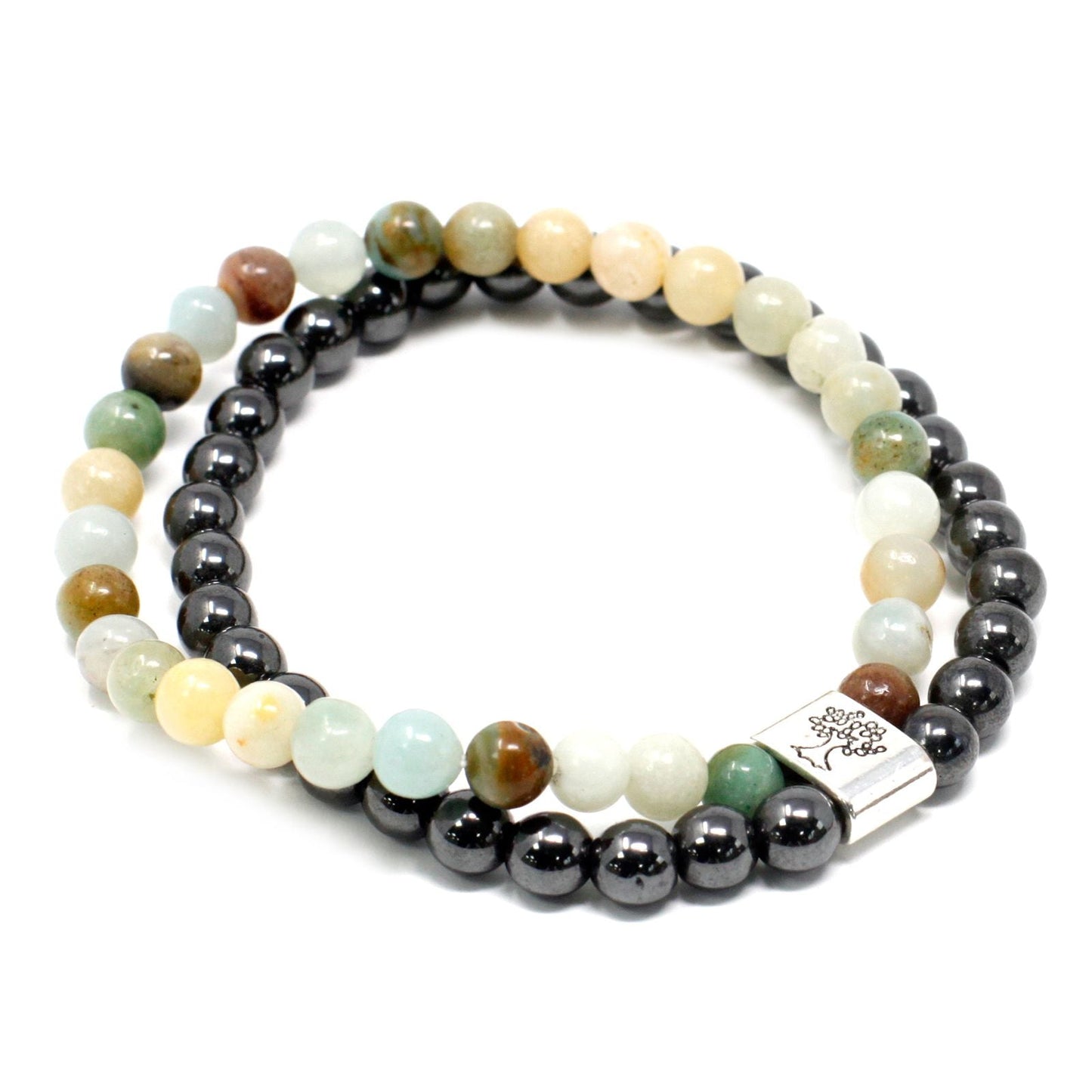 Magnetic Gemstone Bracelet - Amazonite - Luna Panther