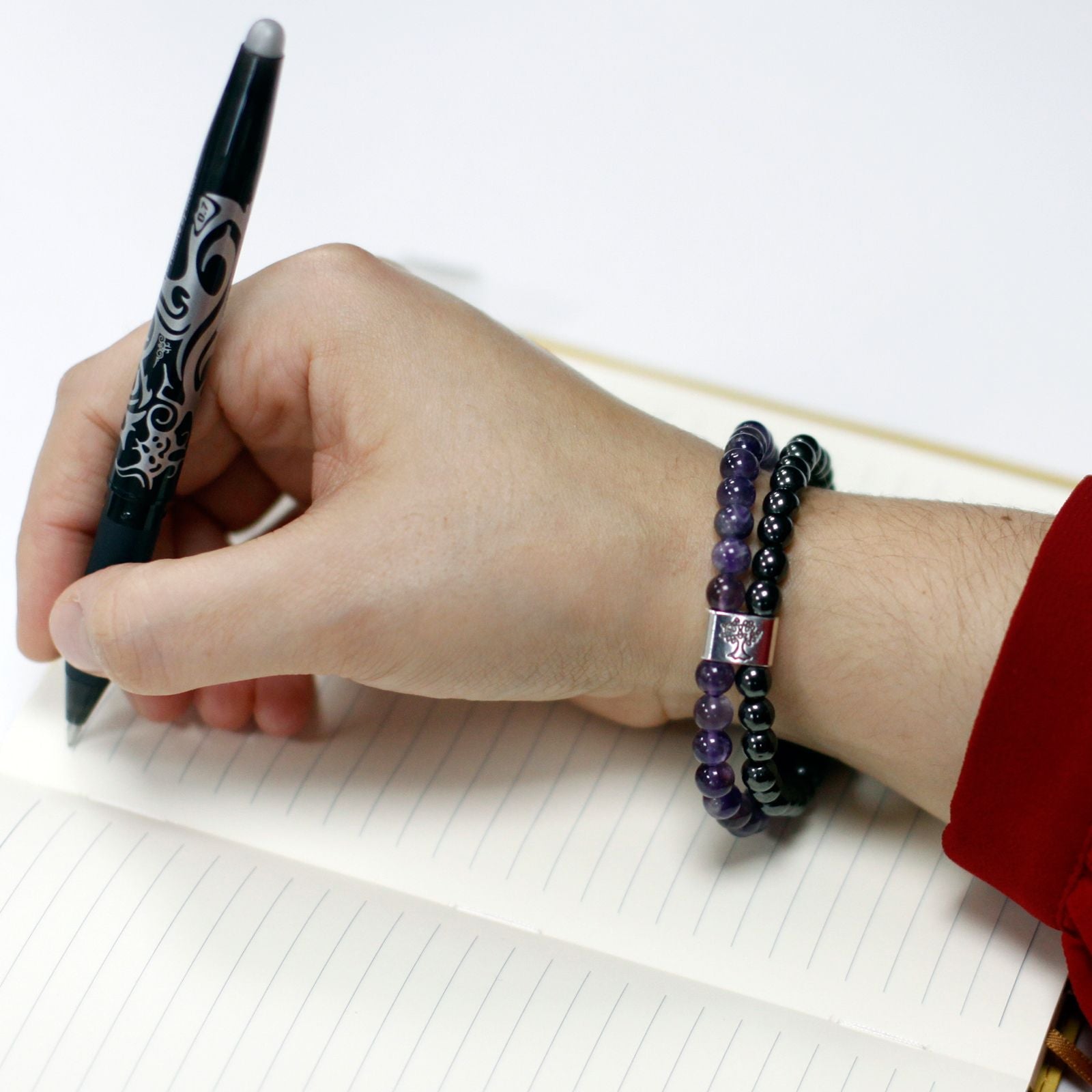 Magnetic Gemstone Bracelet - Amethyst - Luna Panther