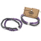 Magnetic Gemstone Bracelet - Amethyst - Luna Panther