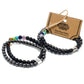 Magnetic Gemstone Bracelet - Black Stone Chakra - Luna Panther