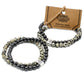 Magnetic Gemstone Bracelet - Dalmatian Jasper - Luna Panther
