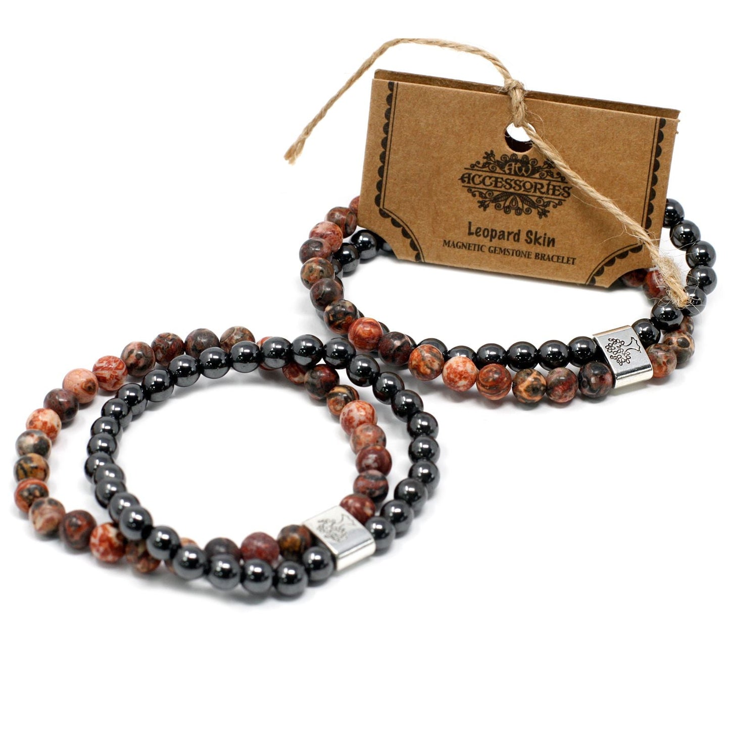 Magnetic Gemstone Bracelet - Leopard Skin - Luna Panther