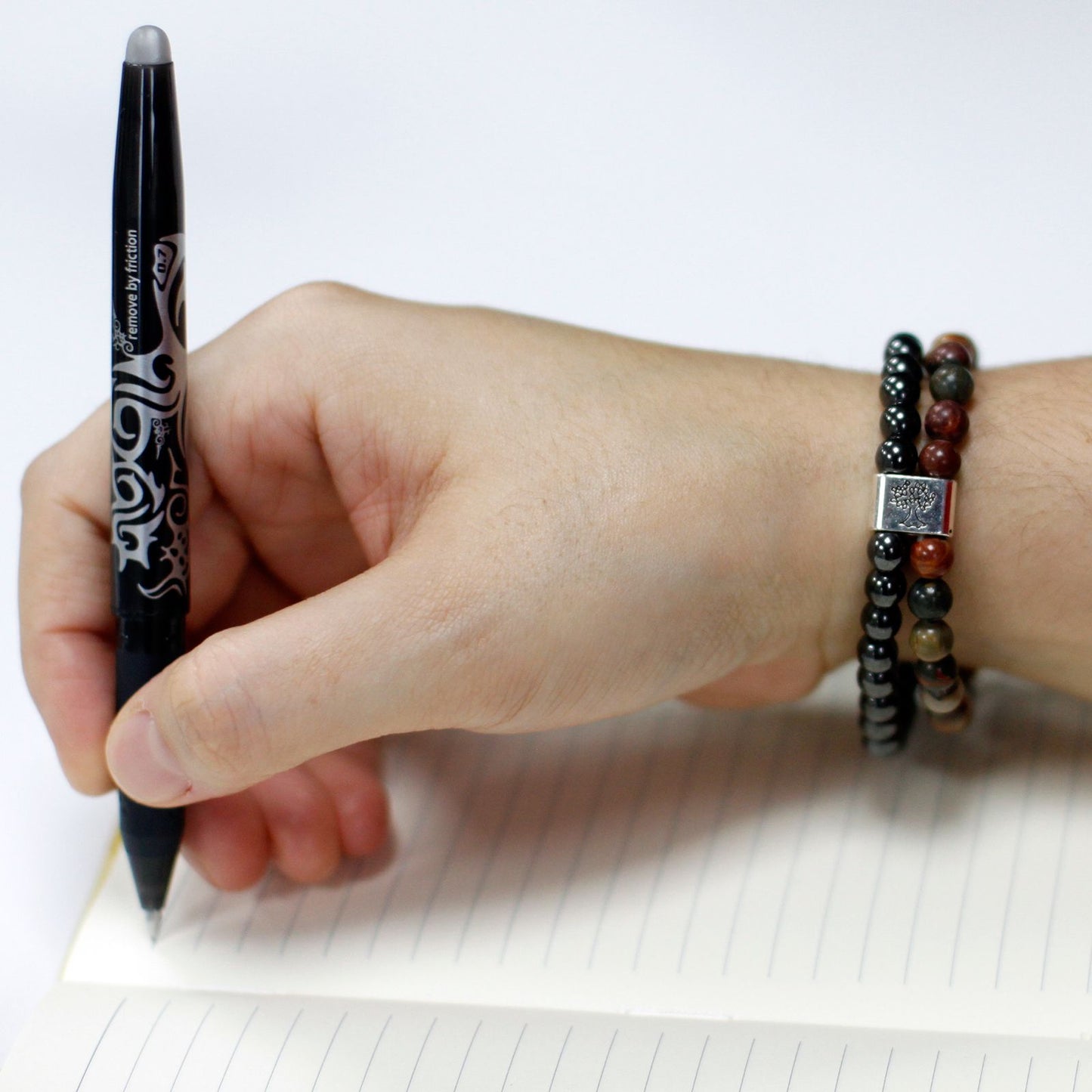 Magnetic Gemstone Bracelet - Picasso Jasper - Luna Panther