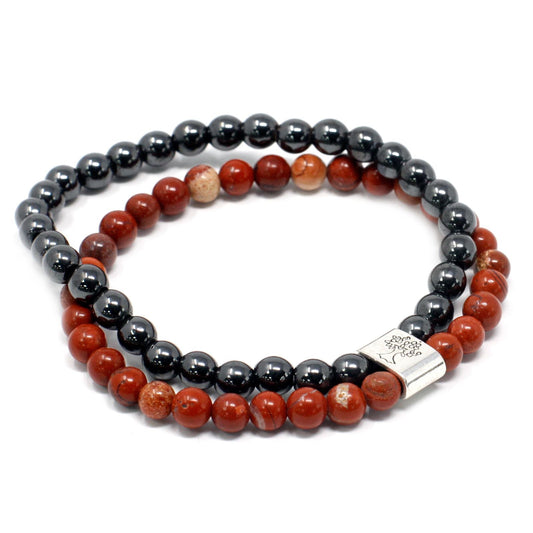 Magnetic Gemstone Bracelet - Redstone - Luna Panther
