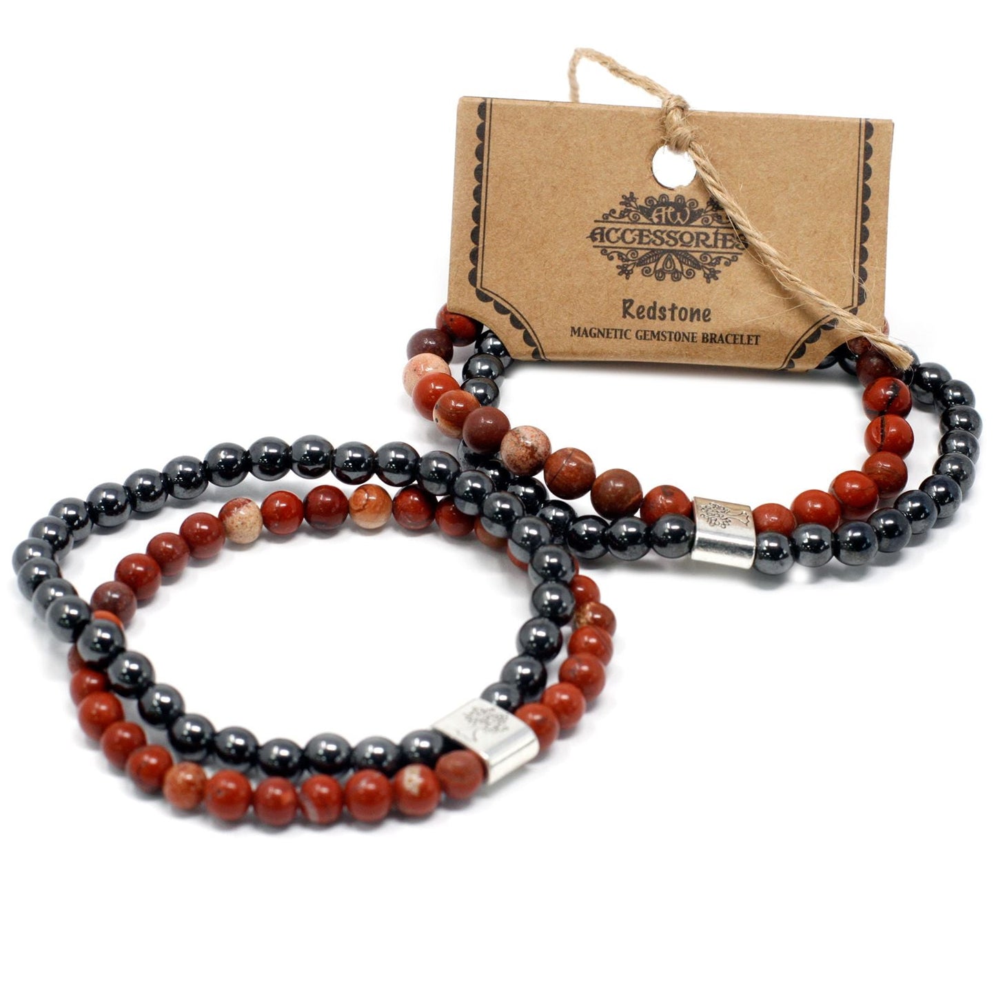 Magnetic Gemstone Bracelet - Redstone - Luna Panther