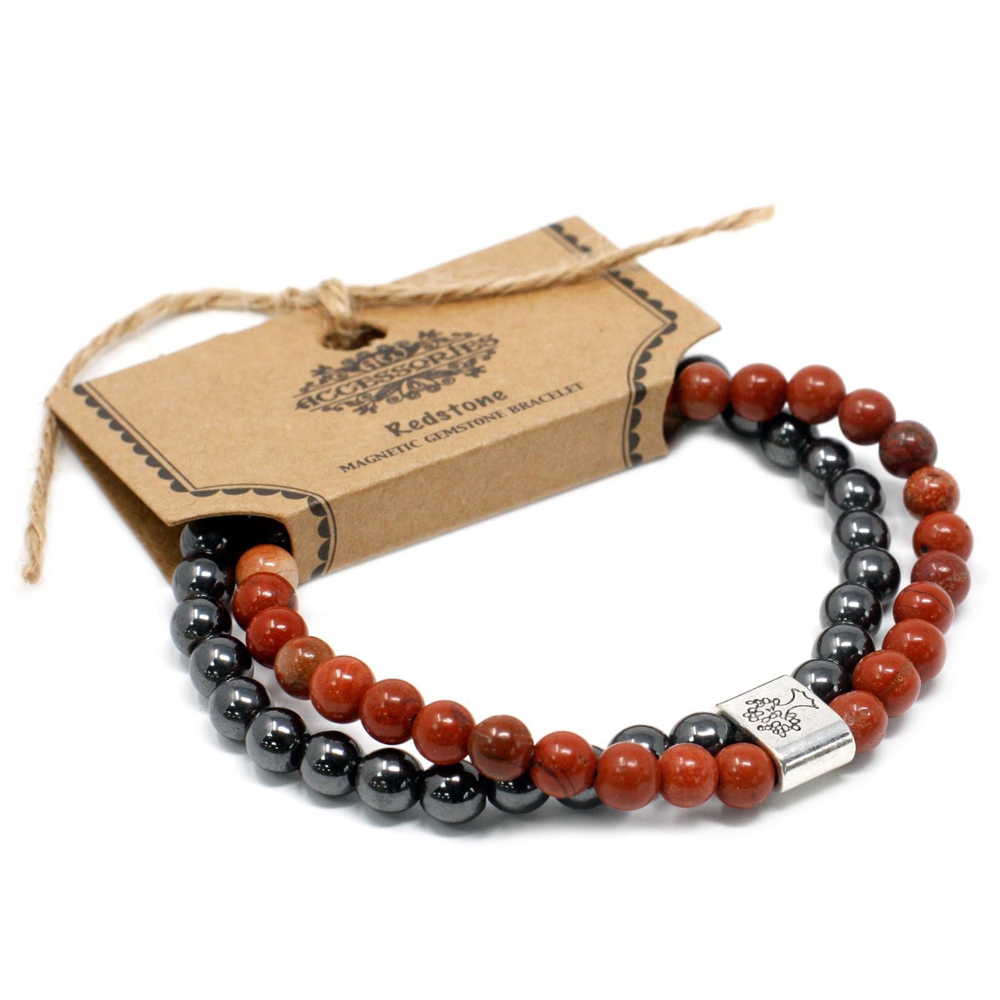 Magnetic Gemstone Bracelet - Redstone - Luna Panther