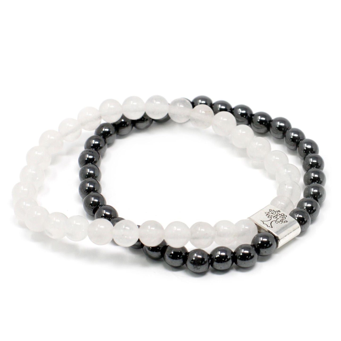 Magnetic Gemstone Bracelet - Rock Quartz - Luna Panther