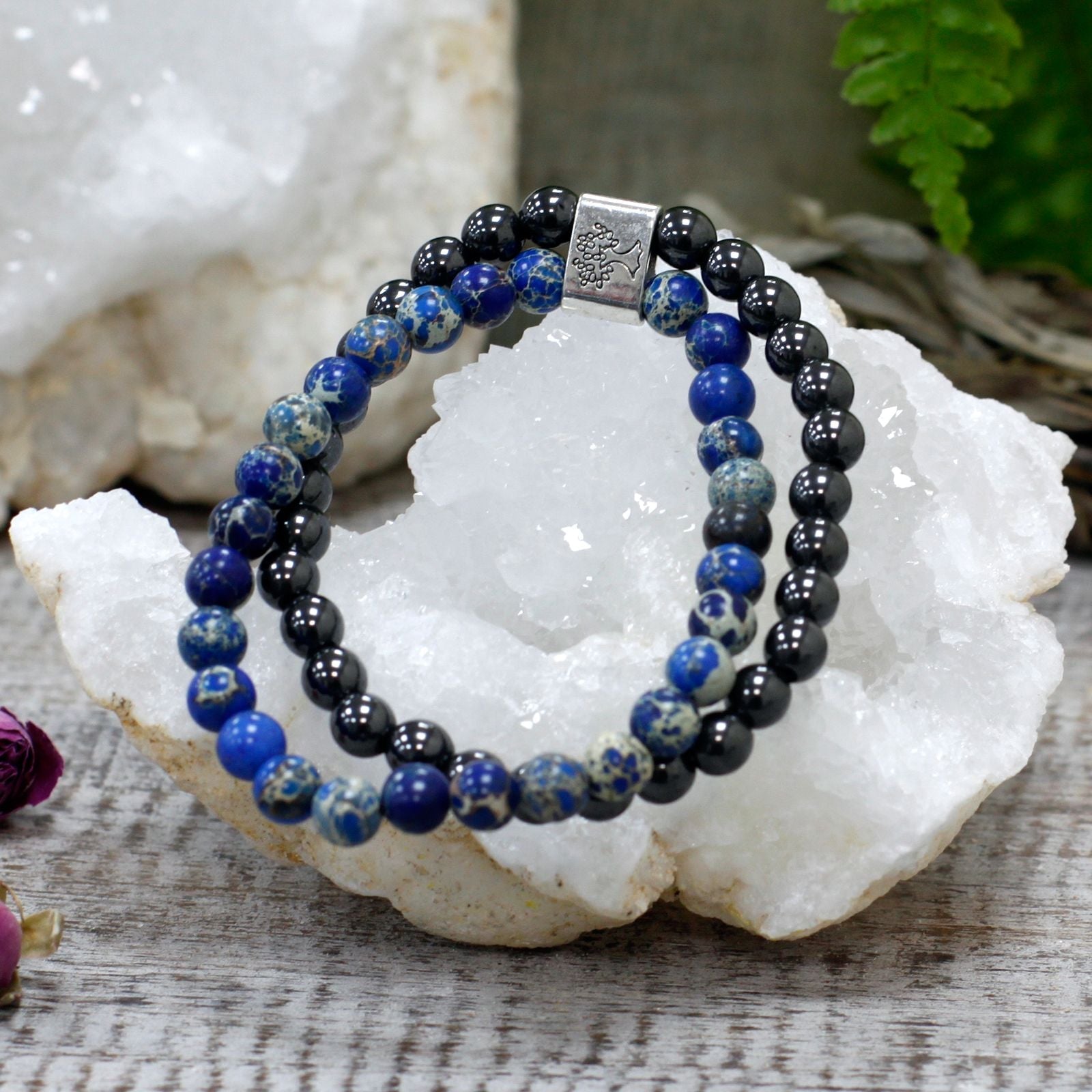Magnetic Gemstone Bracelet - Sodalite - Luna Panther