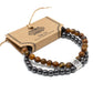 Magnetic Gemstone Bracelet - Tiger Eye - Luna Panther