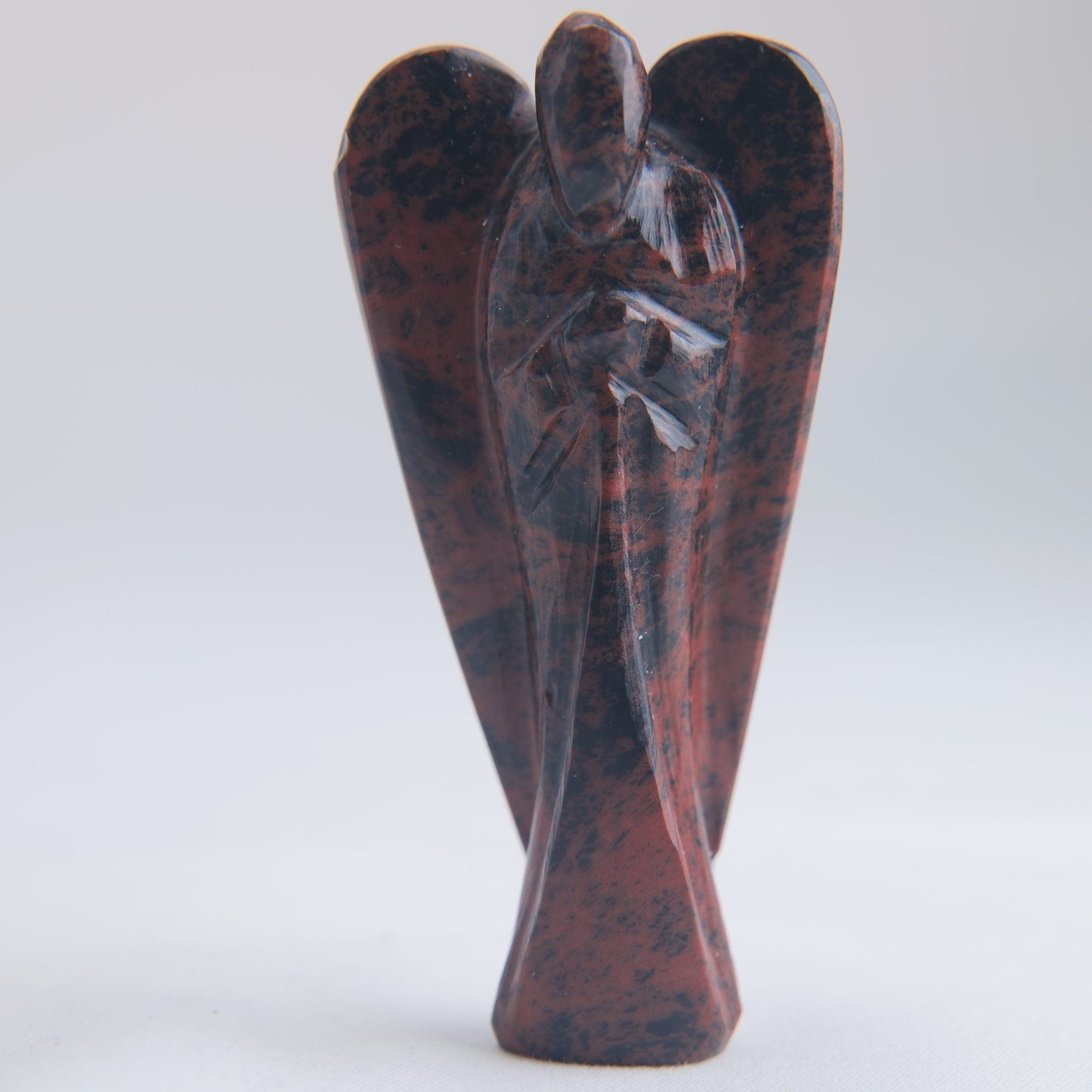 Mahogany Obsidian Angel Carving 38g 75mm - Luna Panther