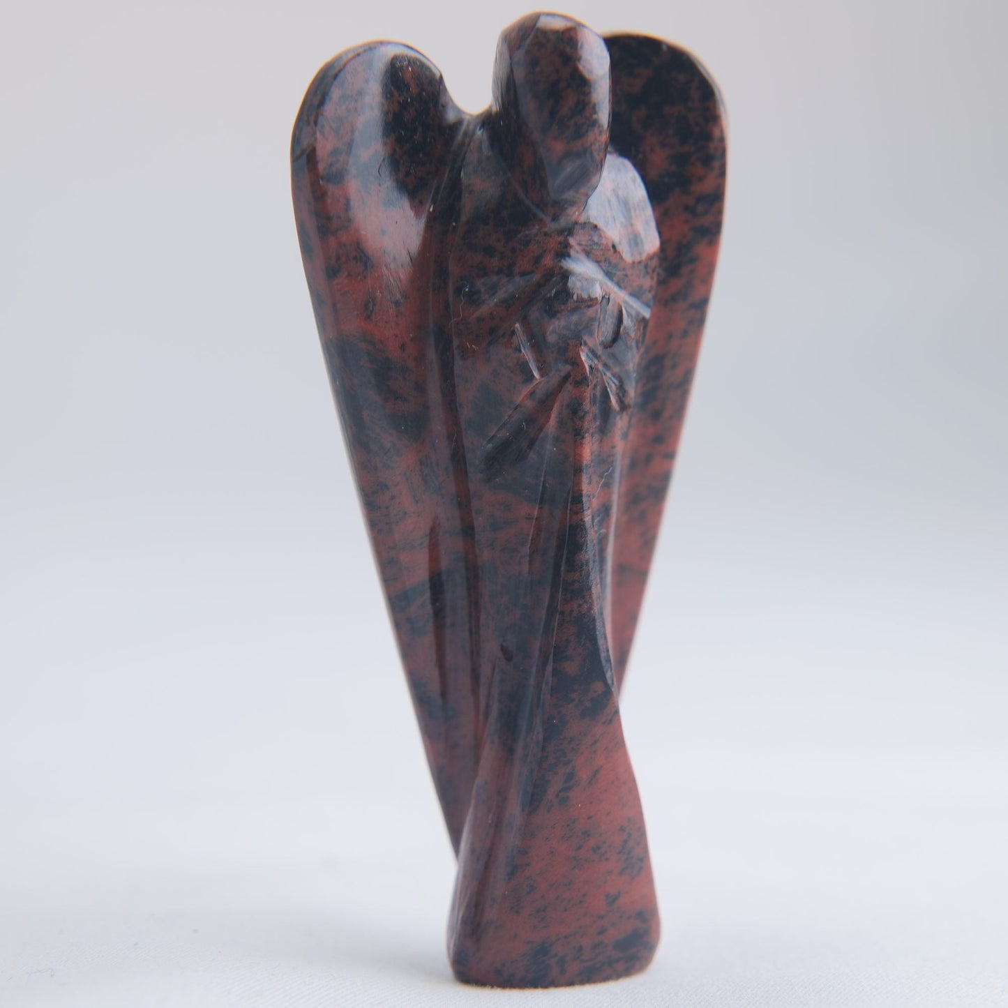 Mahogany Obsidian Angel Carving 38g 75mm - Luna Panther