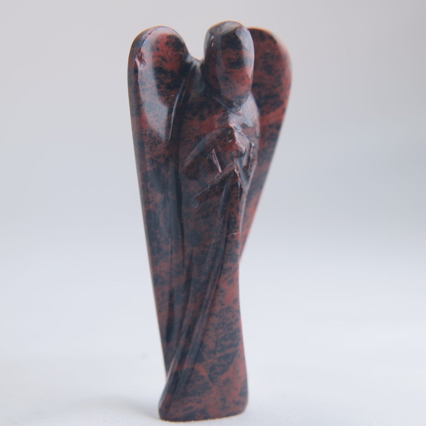 Mahogany Obsidian Angel Carving 44g 80mm - Luna Panther
