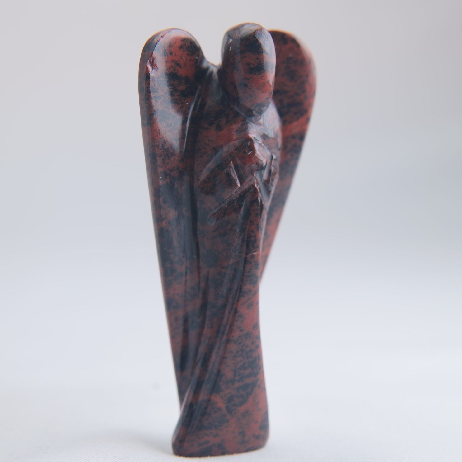 Mahogany Obsidian Angel Carving 44g 80mm - Luna Panther
