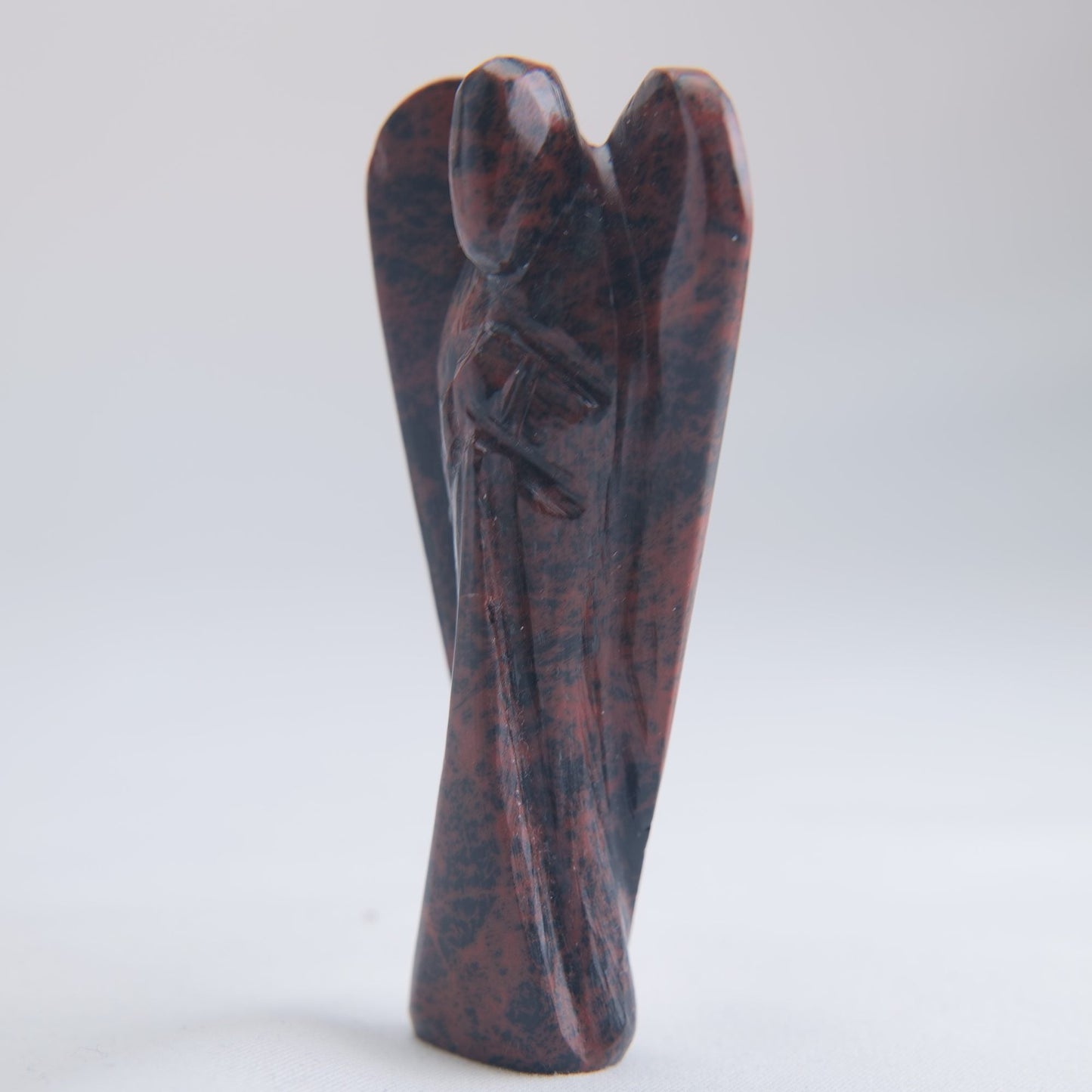 Mahogany Obsidian Angel Carving 44g 80mm - Luna Panther