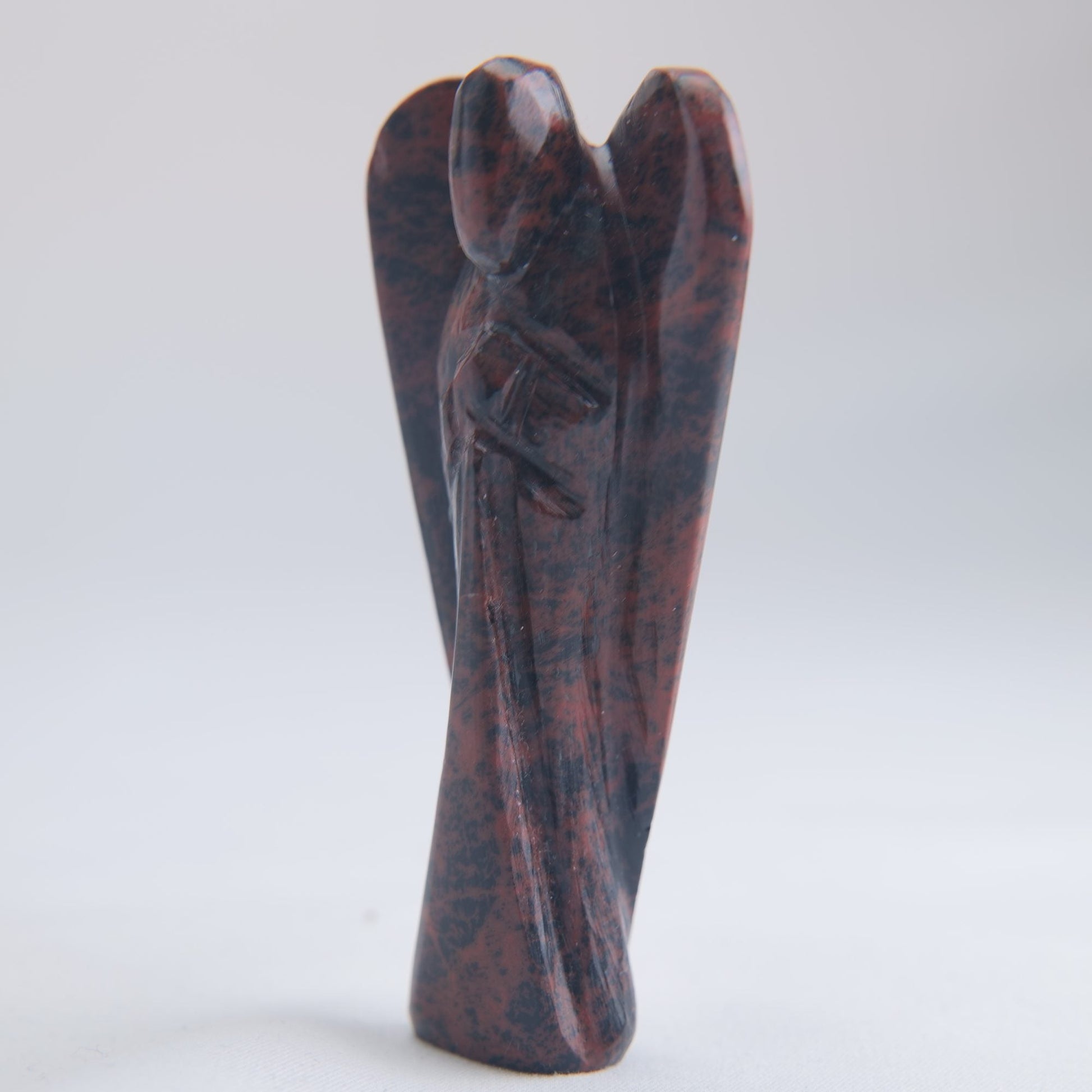 Mahogany Obsidian Angel Carving 44g 80mm - Luna Panther