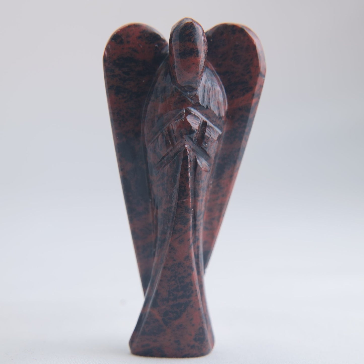 Mahogany Obsidian Angel Carving 44g 80mm - Luna Panther