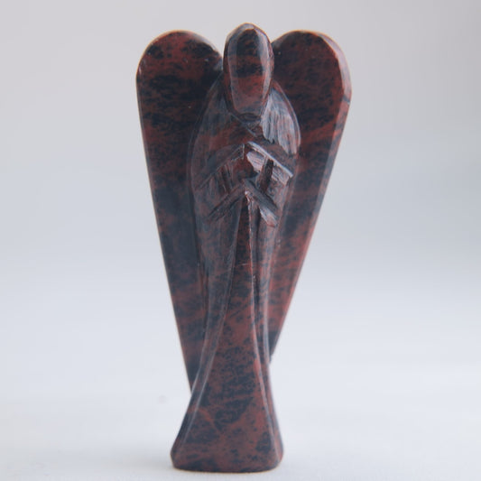 Mahogany Obsidian Angel Carving 44g 80mm - Luna Panther
