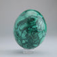 Malachite Flower Egg Congo 285g 61mm - Luna Panther