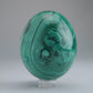 Malachite Flower Egg Congo 349g 64mm - Luna Panther