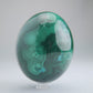 Malachite Flower Egg Congo 619g 77mm - Luna Panther