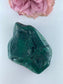 Polished Malachite Free Form 297Grams featuring banded green patterning and silky polish - Luna Panther