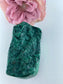 Polished Malachite Free Form 381Grams featuring banded green patterning and silky polish - Luna Panther