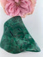 Polished Malachite Free Form 532 Grams featuring banded green patterning and silky polish - Luna Panther