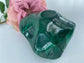 Polished Malachite Free Form 549 grams featuring banded green patterning and silky polish - Luna Panther