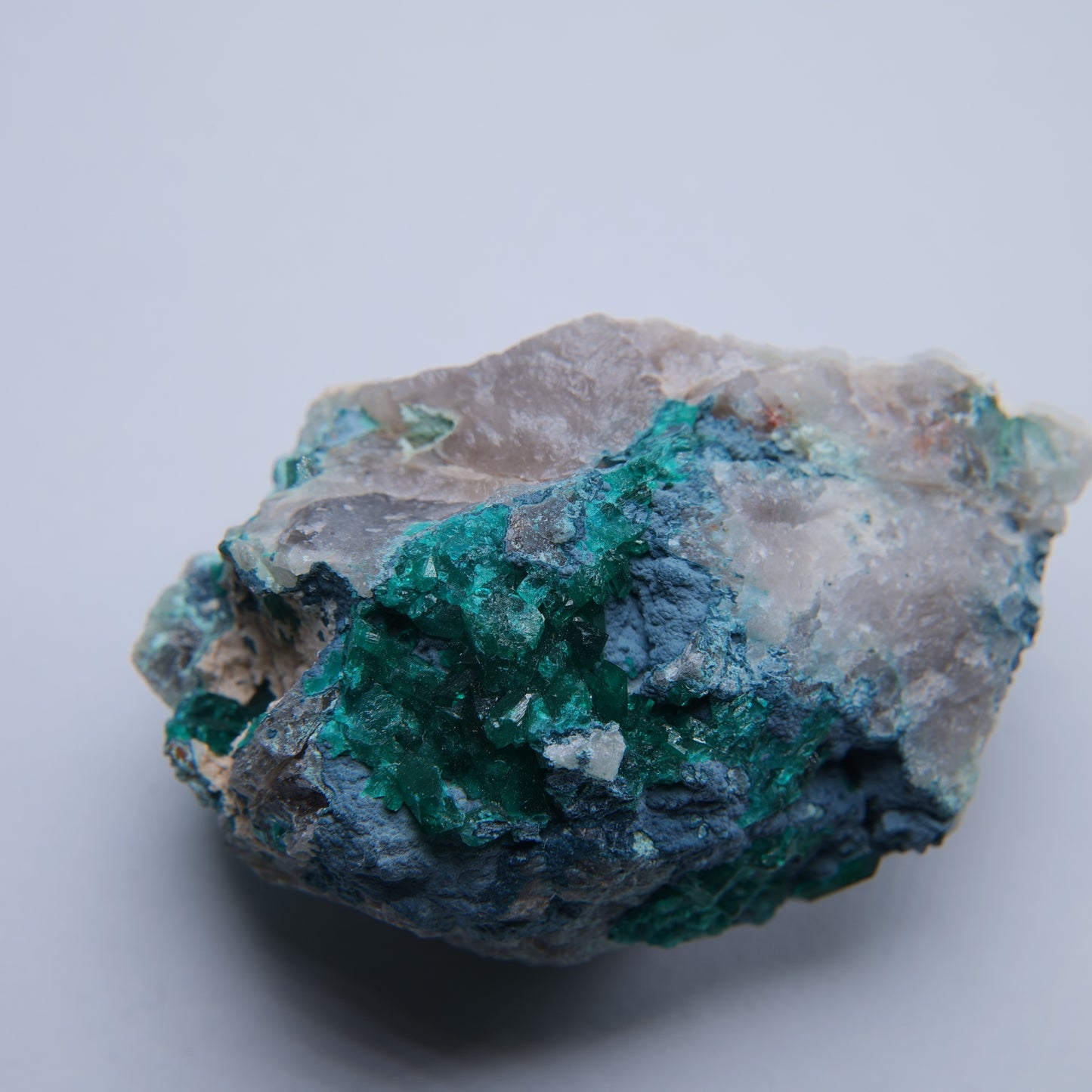 Malachite & Quartz from Mibladen mining district, Midelt Province, Morocco - 64.44g