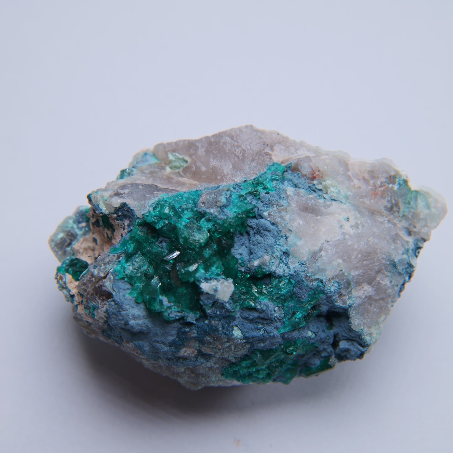 Malachite & Quartz from Mibladen mining district, Midelt Province, Morocco - 64.44g