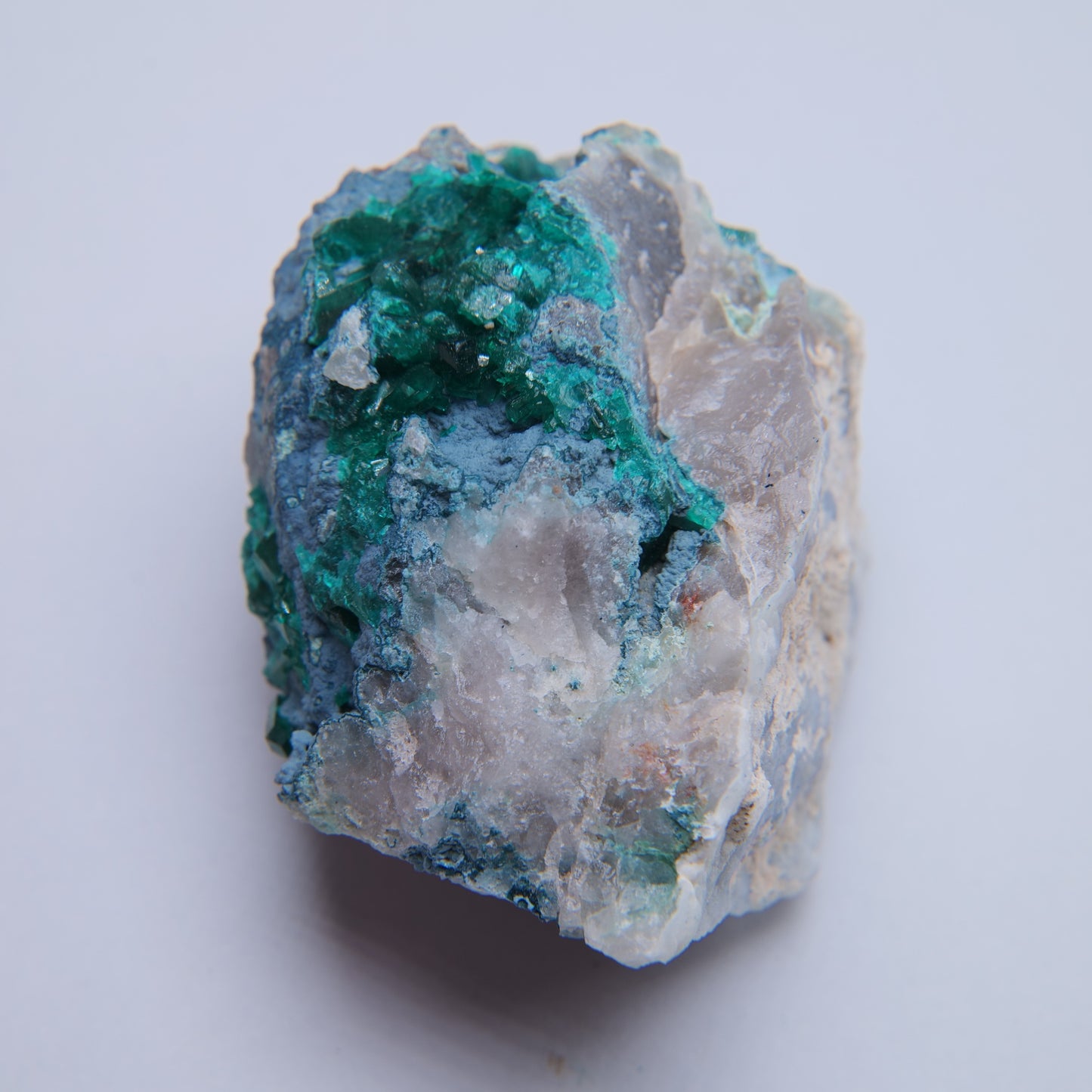 Malachite & Quartz from Mibladen mining district, Midelt Province, Morocco - 64.44g