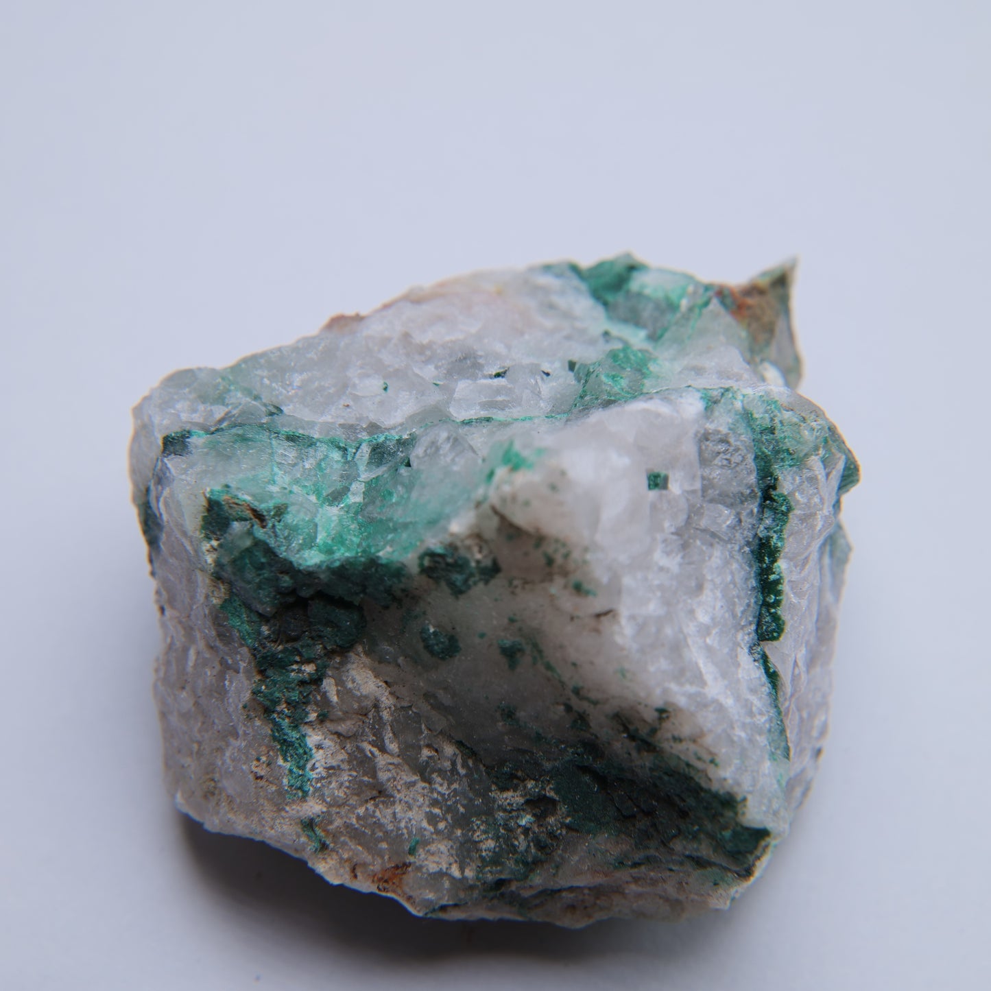 Malachite & Quartz from Mibladen mining district, Midelt Province, Morocco - 72.13g