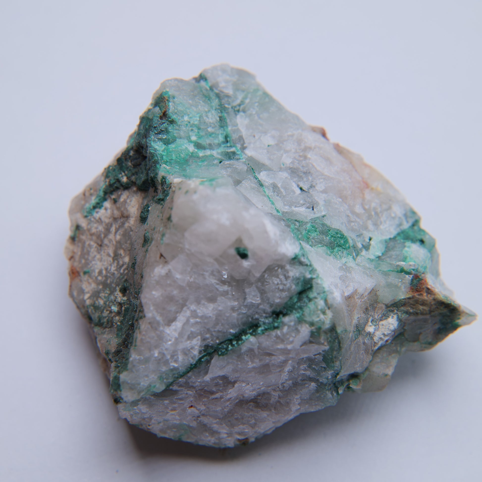 Malachite & Quartz from Mibladen mining district, Midelt Province, Morocco - 72.13g