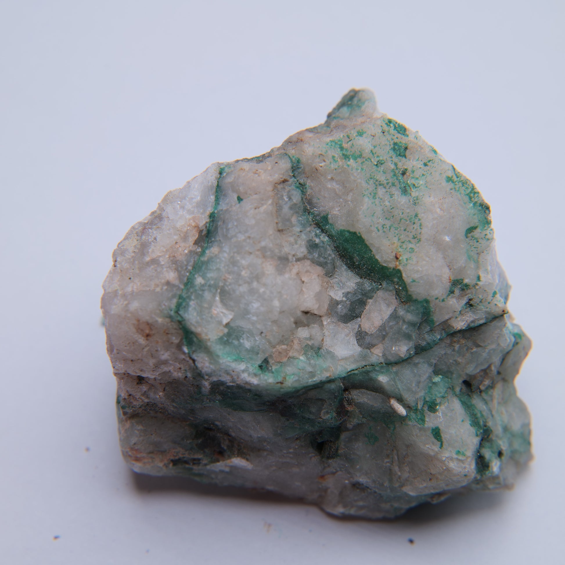 Malachite & Quartz from Mibladen mining district, Midelt Province, Morocco - 72.13g