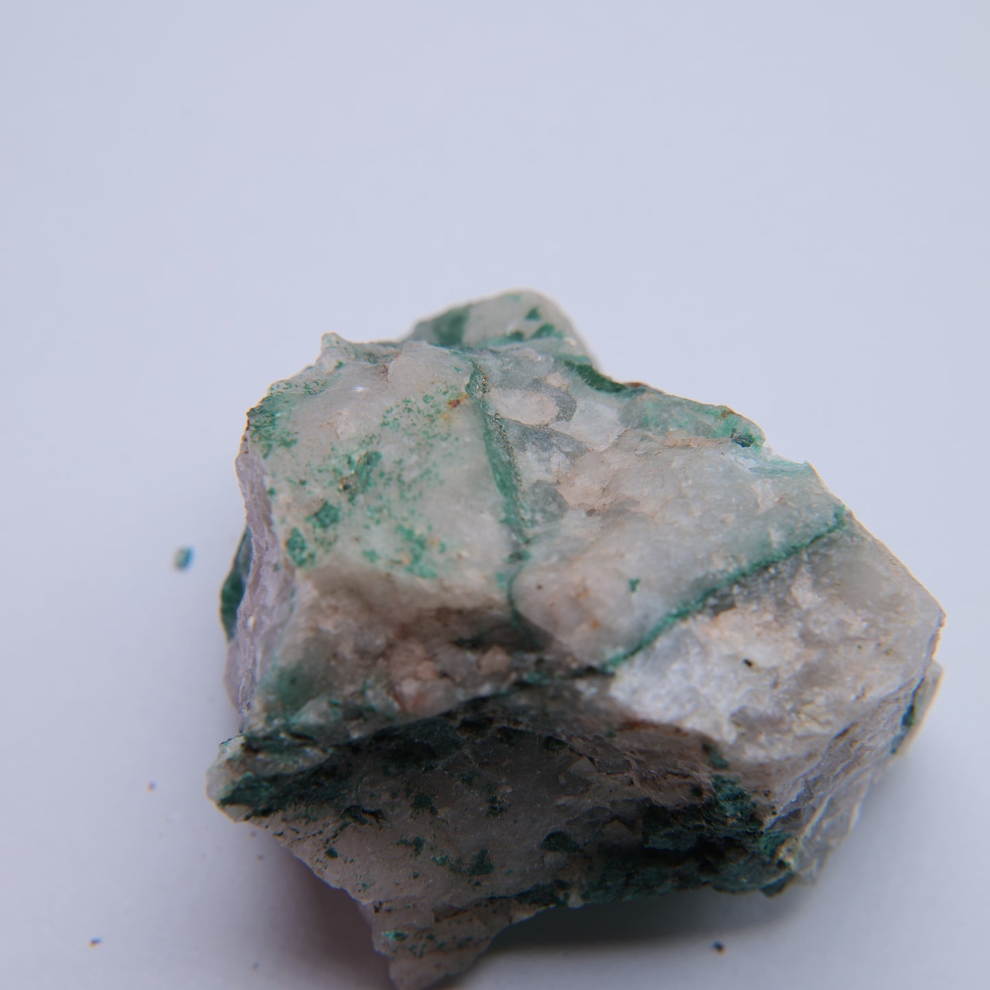 Malachite & Quartz from Mibladen mining district, Midelt Province, Morocco - 72.13g