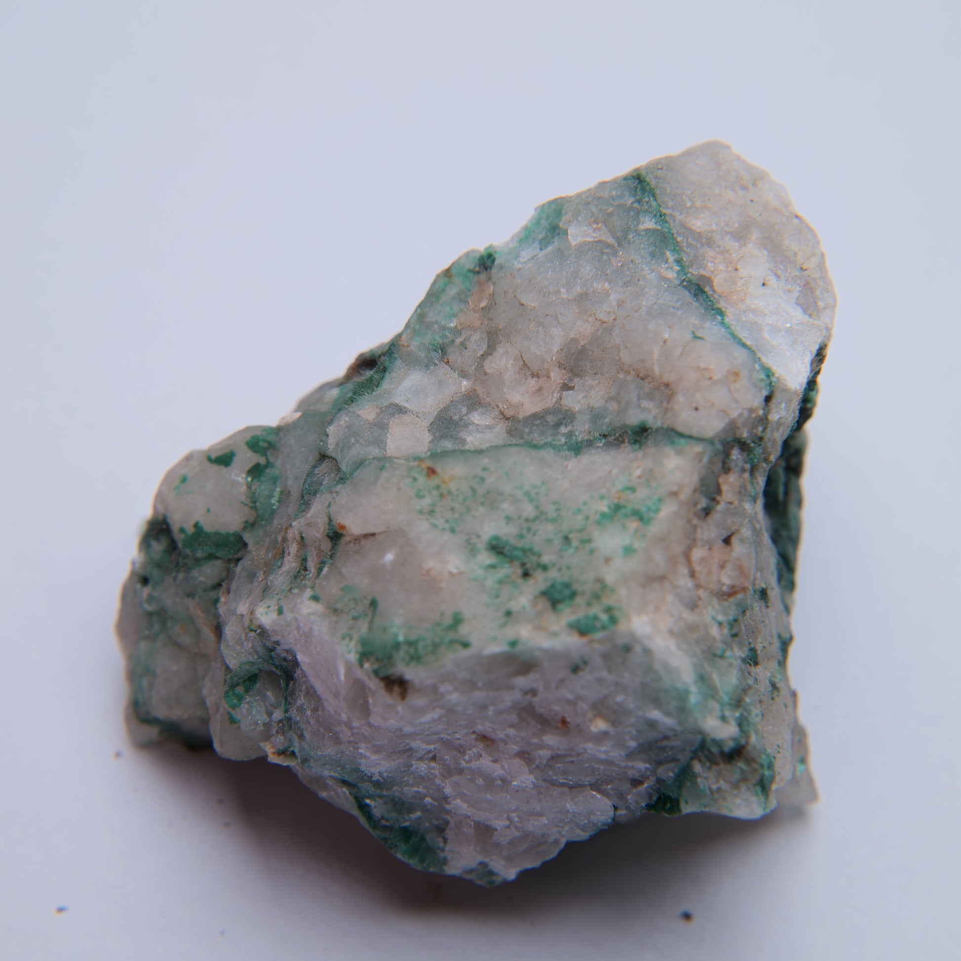 Malachite & Quartz from Mibladen mining district, Midelt Province, Morocco - 72.13g