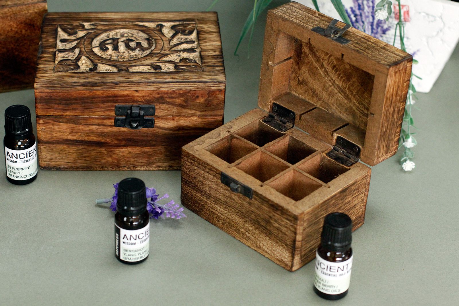 Mango Aromatherapy Box - Floral (holds 12) - Luna Panther