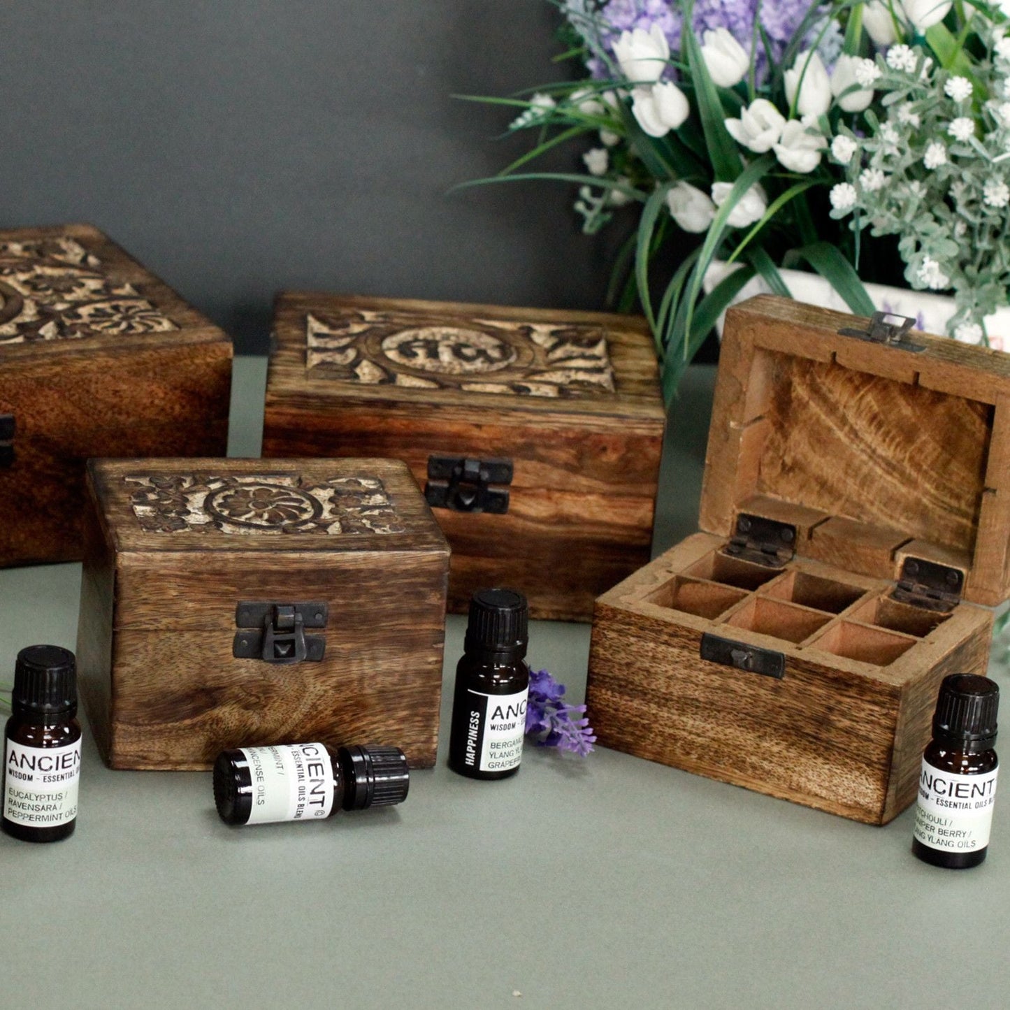 Mango Aromatherapy Box - Floral (holds 32) - Luna Panther