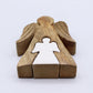 Mango Wood Angel in Angel – White Enamel — sculptures & statues, image 6 of 8.