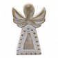 Mango Wood Angel – Whitewash — sculptures & statues, image 1 of 8.
